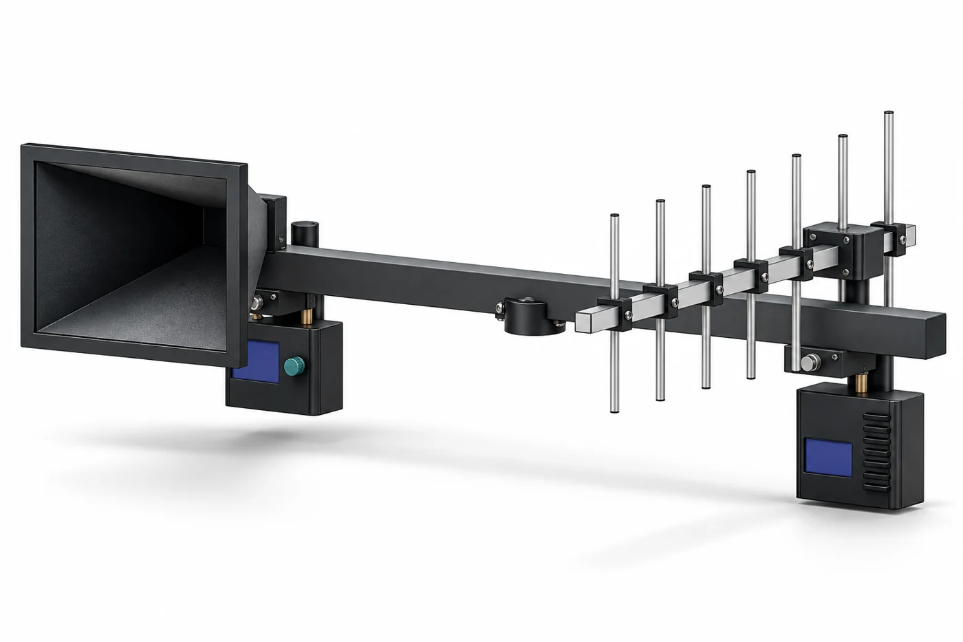 Рупорна антена зі SKYZONE та Yagi з передавачем ELRS на траверсі